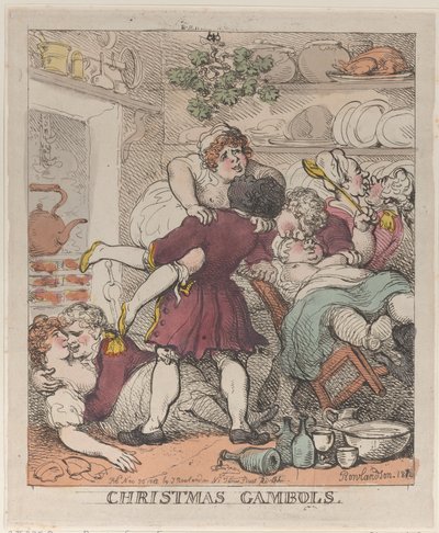 Bożonarodzeniowe Gambole, 30 listopada 1812 r., 30 listopada 1812 r. autorstwa Thomas Rowlandson