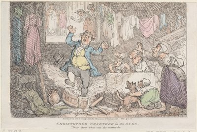 Christopher Crabtree w Suds: Drogi, drogi, co może być, 1807., 1807. autorstwa Thomas Rowlandson