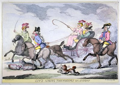 „City wietrzą się w niedzielę, 1809 r.” autorstwa Thomas Rowlandson