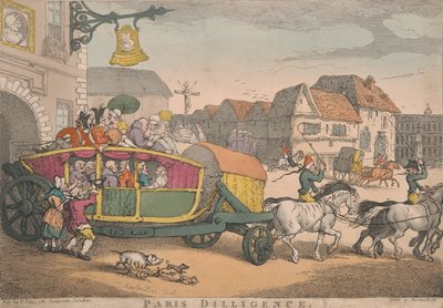 Coaching: Paris Diligence autorstwa Thomas Rowlandson