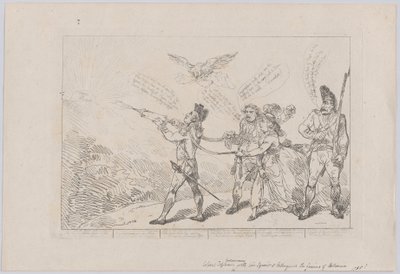[Przełęcz. Topham stara się swoim tryskaczem zgasić geniusz Holmy..., 10 grudnia 1784. autorstwa Thomas Rowlandson