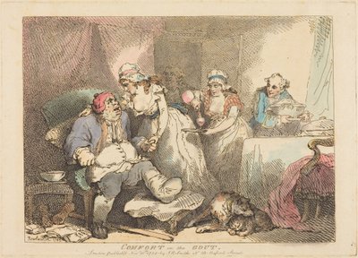 Komfort przy dnie moczanowej autorstwa Thomas Rowlandson