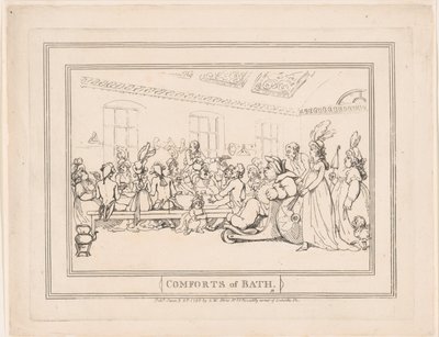 „Comforts of Bath”, tablica 11 autorstwa Thomas Rowlandson