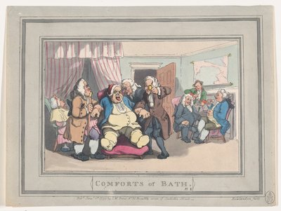 Comforts of Bath, płyta 1, 6 stycznia 1798 r., 6 stycznia 1798 r. autorstwa Thomas Rowlandson