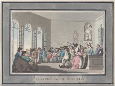 Comforts of Bath, płyta 3, 6 stycznia 1798., 6 stycznia 1798. autorstwa Thomas Rowlandson