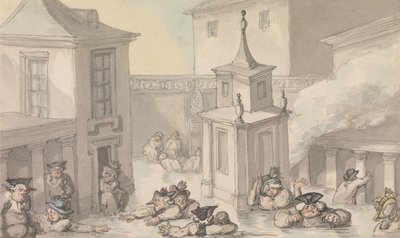 Uroki Bath: Miasto Bath autorstwa Thomas Rowlandson