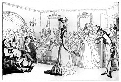 Komfort kąpieli: gry lub zgromadzenie z graczami w karty, 1798. autorstwa Thomas Rowlandson