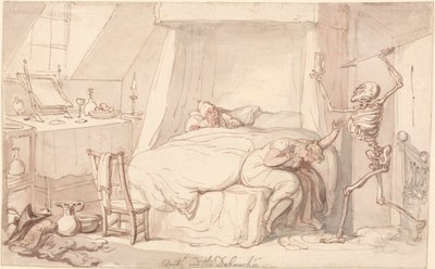 Śmierć i Rozpusta autorstwa Thomas Rowlandson