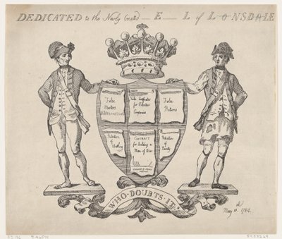 Poświęcony nowo utworzonemu E-l z L-nsd-le, 11 maja 1784., 11 maja 1784. autorstwa Thomas Rowlandson