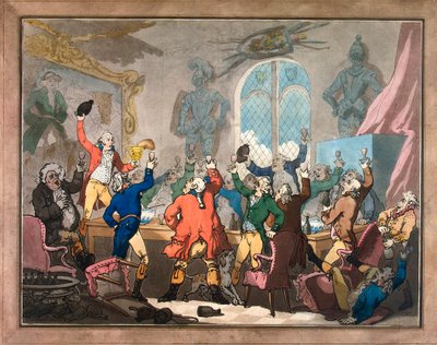 Kolacja, 1787. autorstwa Thomas Rowlandson