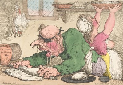 Kolacje Drest w najczystszej formie, październik 1811., październik 1811. autorstwa Thomas Rowlandson