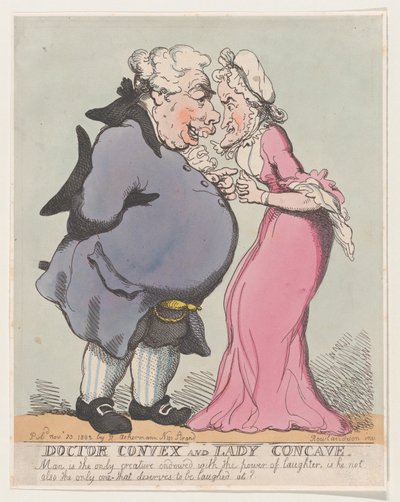 Doktor Convex i Lady Concave, 20 listopada 1802, 20 listopada 1802. autorstwa Thomas Rowlandson