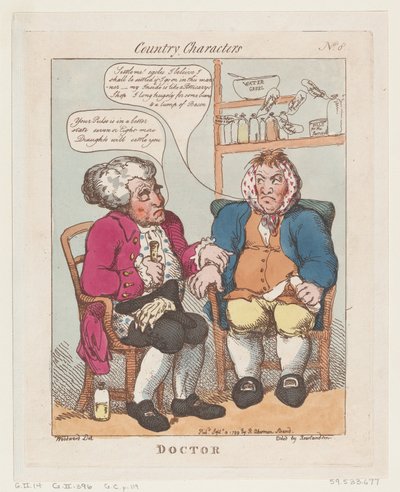 Doktor, 10 września 1799., 10 września 1799. autorstwa Thomas Rowlandson