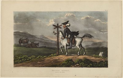 Doktor Syntax gubi drogę autorstwa Thomas Rowlandson