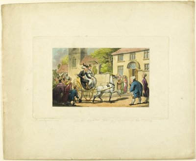 Doctor Syntax biorąc posiadanie jego życia, z trasy Doctor Syntax autorstwa Thomas Rowlandson