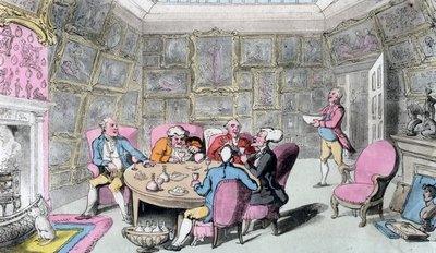 Doctor Syntax with My Lord, początek XIX wieku. autorstwa Thomas Rowlandson
