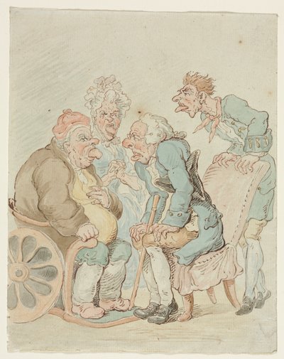 Doktor, koniec XIX lub początek XX wieku. autorstwa Thomas Rowlandson