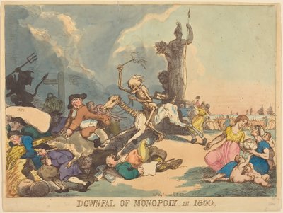 Upadek Monopoly w 1800 roku autorstwa Thomas Rowlandson