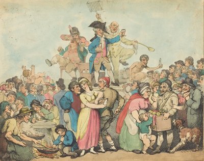 Dr Botherum, Mountebank, 1800. autorstwa Thomas Rowlandson