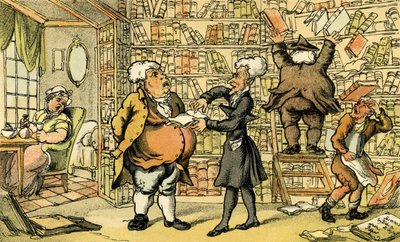 „Dr Składnia i księgarz” autorstwa Thomas Rowlandson