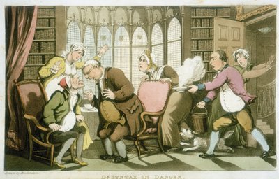 Dr Syntax w niebezpieczeństwie autorstwa Thomas Rowlandson