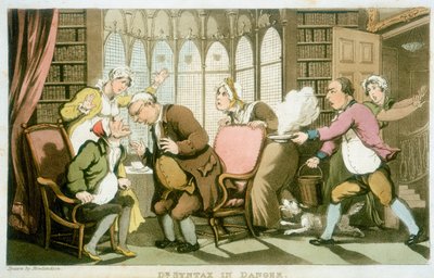 „Dr Syntax in Danger”, 1820 autorstwa Thomas Rowlandson