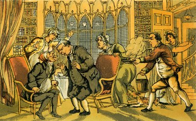 „Dr Syntax w niebezpieczeństwie” autorstwa Thomas Rowlandson