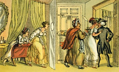 „Dr Syntax w złym pensjonacie” autorstwa Thomas Rowlandson