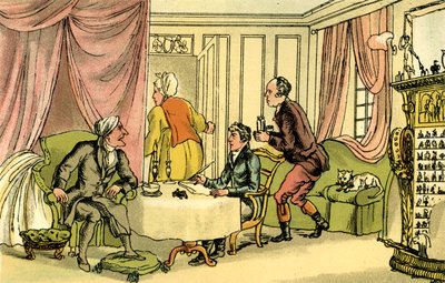 „Dr Syntax sporządza testament” autorstwa Thomas Rowlandson