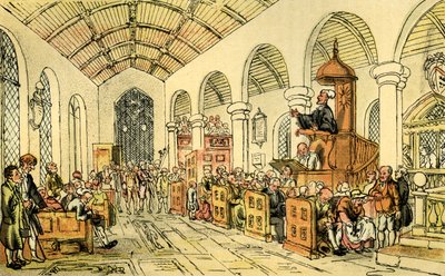 „Głoszenie doktora Syntax” autorstwa Thomas Rowlandson