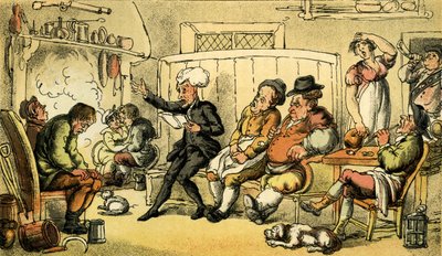 „Dr Syntax czyta swoją wycieczkę” autorstwa Thomas Rowlandson