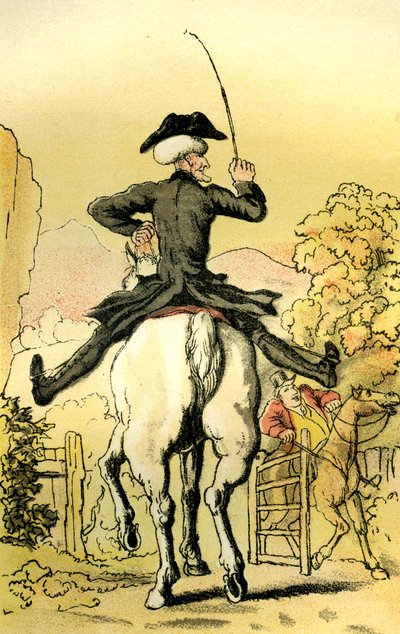„Dr Syntax w poszukiwaniu żony” autorstwa Thomas Rowlandson