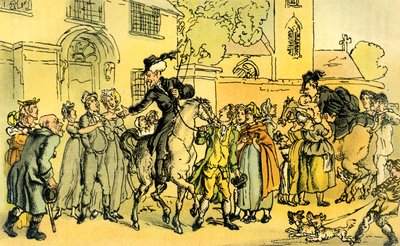 „Dr Syntax wyrusza w swoją drugą trasę koncertową” autorstwa Thomas Rowlandson
