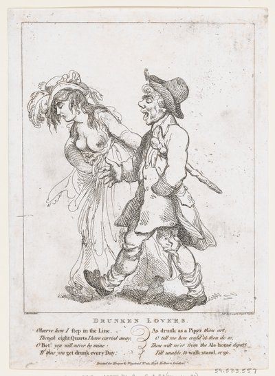 Pijani kochankowie, 15 marca 1798., 15 marca 1798. autorstwa Thomas Rowlandson