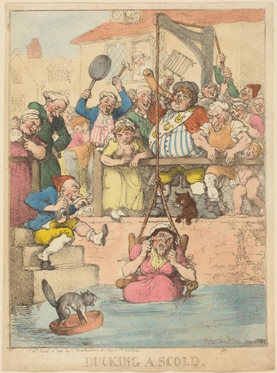 Unikanie zrzędliwej uwagi autorstwa Thomas Rowlandson