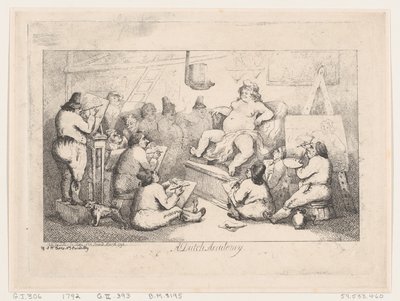 Akademia Holenderska, marzec 1792., marzec 1792. autorstwa Thomas Rowlandson