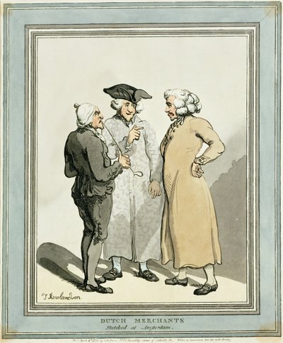 Kupcy holenderscy autorstwa Thomas Rowlandson