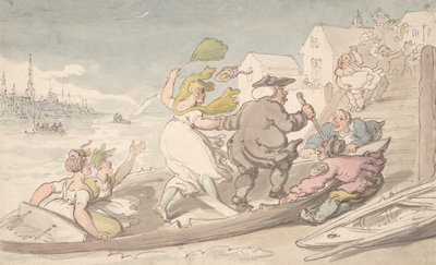 Wiatry wschodnie, ok. godz. 1810. autorstwa Thomas Rowlandson.