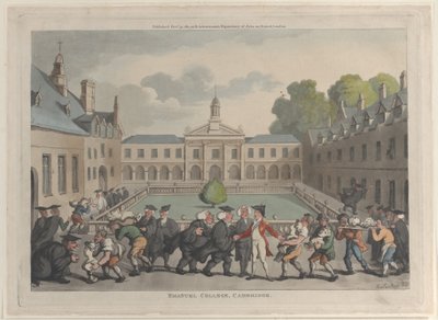 Emmanuel College, Cambridge, 31 października 1811, 31 października 1811. autorstwa Thomas Rowlandson
