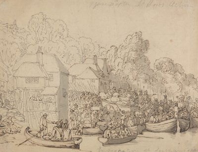 Wejście na pokład w Southampton, 20 czerwca 1794 r. (wersja A) autorstwa Thomas Rowlandson