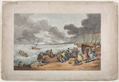 Wyrusz z Brighthelmstone do Dieppe autorstwa Thomas Rowlandson
