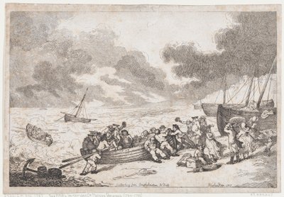 Rejs z Brighthelmstone do Diepp[e] autorstwa Thomas Rowlandson