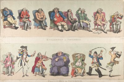 Anglicy w listopadzie, Francuzi w listopadzie, 25 listopada 1788., 25 listopada 1788. autorstwa Thomas Rowlandson