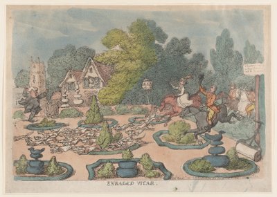 Wikariusz rozwścieczony, 1 marca 1807 r., 1 marca 1807 r. autorstwa Thomas Rowlandson