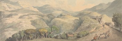 Wjazd do Festiniog w Walii autorstwa Thomas Rowlandson
