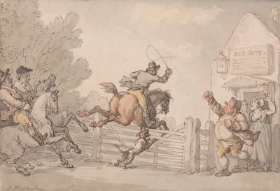 Unikanie opłaty drogowej autorstwa Thomas Rowlandson