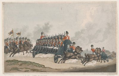Wyprawa lub lot wojskowy autorstwa Thomas Rowlandson