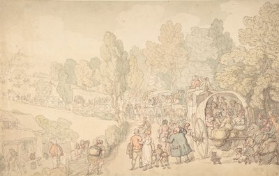 Fairlop Fair, Essex, ca. 1816. autorstwa Thomas Rowlandson