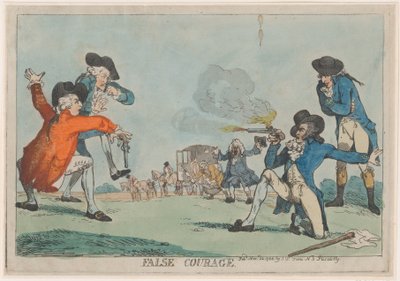 Fałszywa odwaga, 22.11.1788., 22.11.1788. autorstwa Thomas Rowlandson