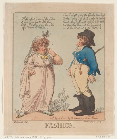 Moda, 2 kwietnia 1801 r., 2 kwietnia 1801 r. autorstwa Thomas Rowlandson